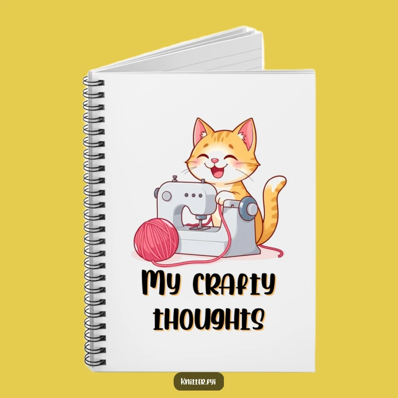 Funny Cat Sewing Notebook - Joyful Pages, Great Funny Gift for Notes