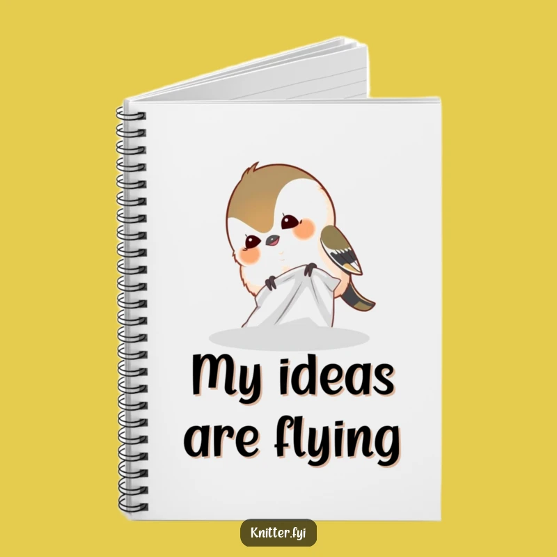 Funny Giggling Chickadee Notebook - Humorous Journal & Gift Idea