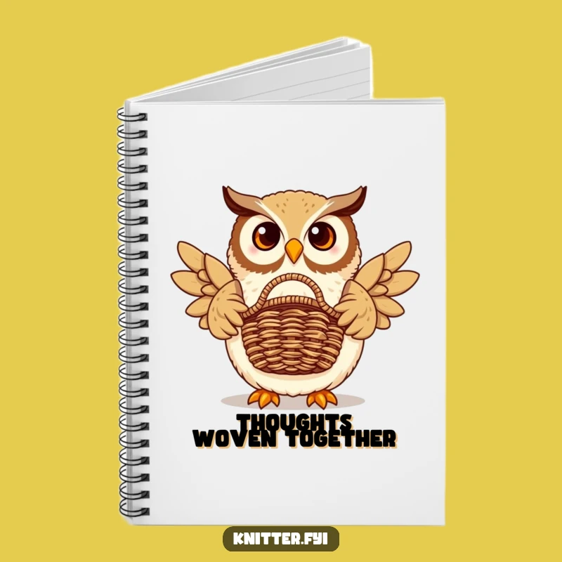 Funny Owl Basket Notebook - Organize Your Notes with This Hilarious Crafty Journal