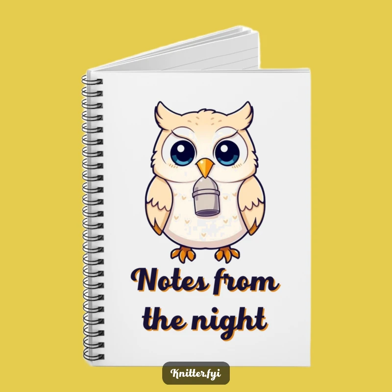 Funny Owl Thimble Beak Notebook - Journal Your Thoughts with Humor