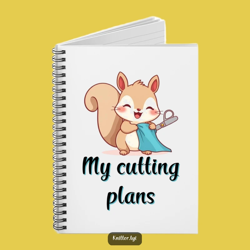 Funny Squirrel Notebook: Jot Down Sewing Ideas with This Crafty Stationery