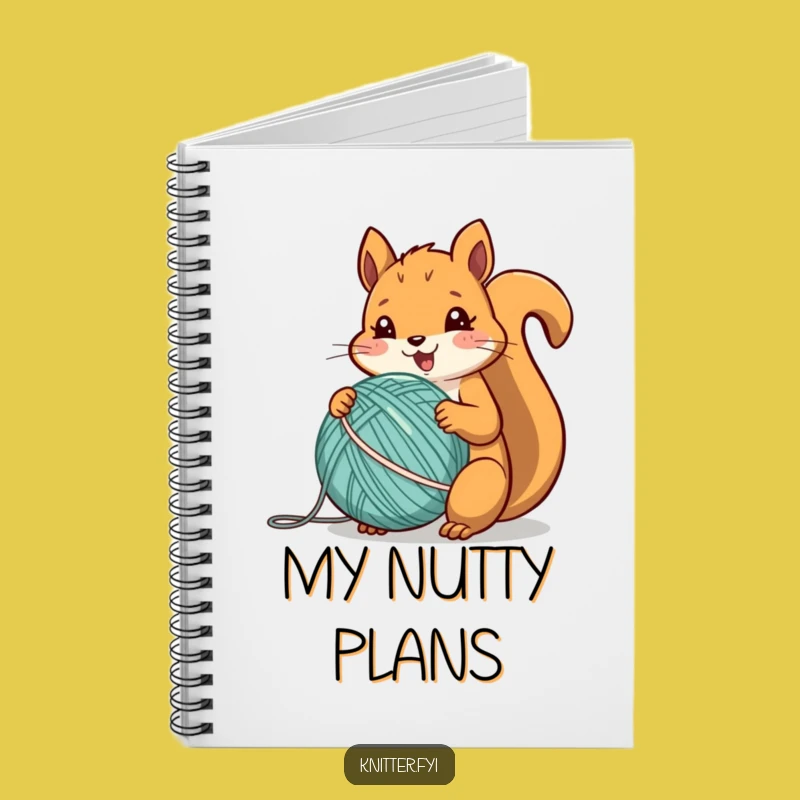 Funny Squirrel Yarn Notebook: Jot Down Creative Ideas