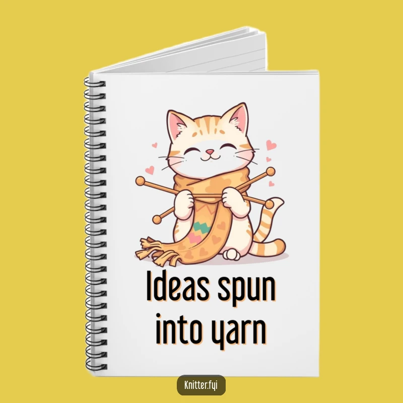 Funny Cat Knitting Notebook - Jot Down Ideas with This Hilarious Crafty Feline Journal