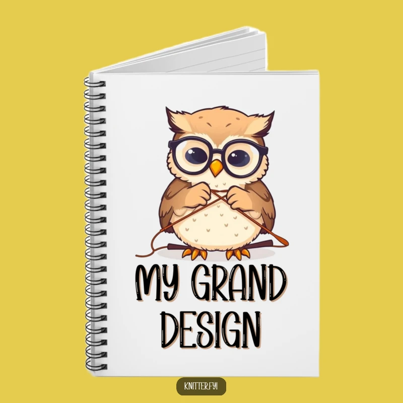 Funny Owl Sewing Notebook: Handy Spectacled Owl Threading Needle Journal