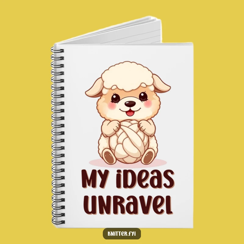 Funny Sheepdog Wool Notebook: Adorable Dog Yarn Journal, Perfect Crafty Funny Gift