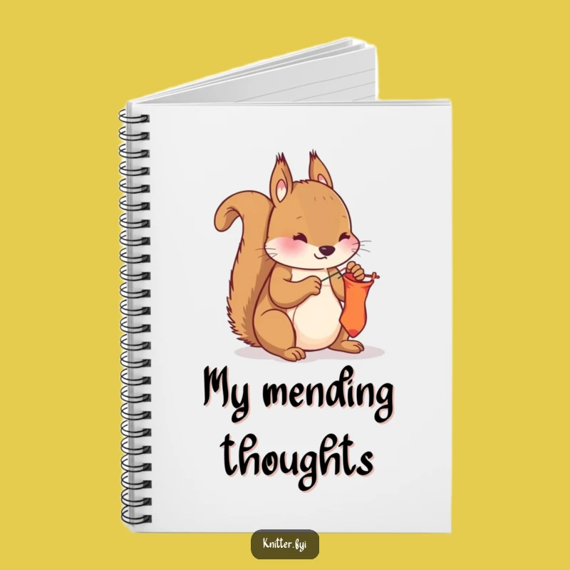 Funny Squirrel Mending Notebook - Hilarious Stationery for Fixers