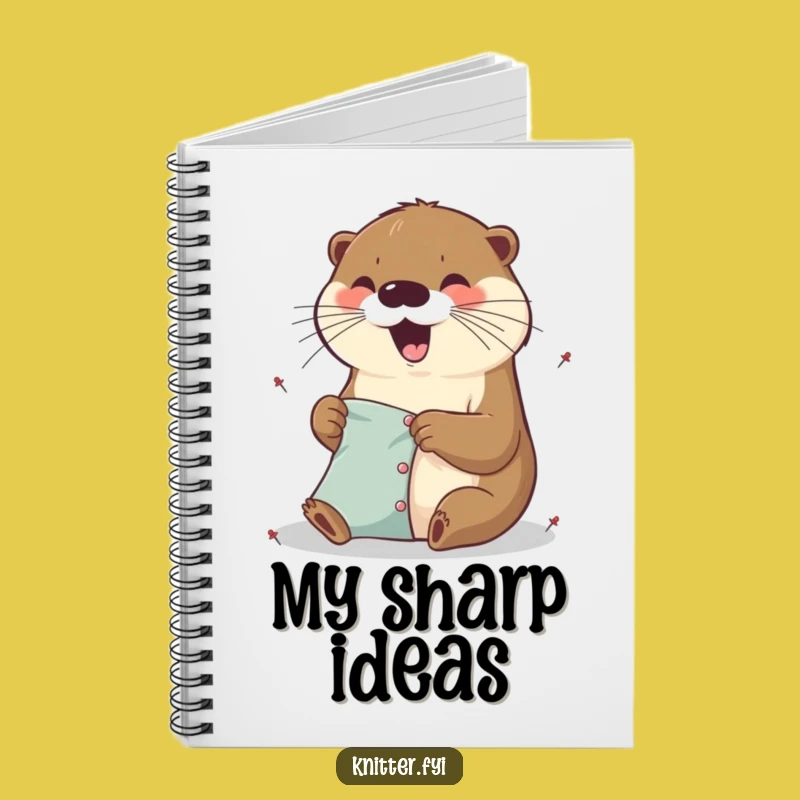 Funny Otter Craft Notebook - Excited Pinner, Great Funny Gift for Notes