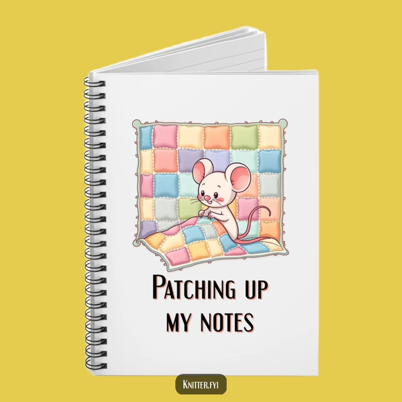Funny Kawaii Mouse Notebook: Quilt Sewing Journal - Hilarious Gift for Ideas