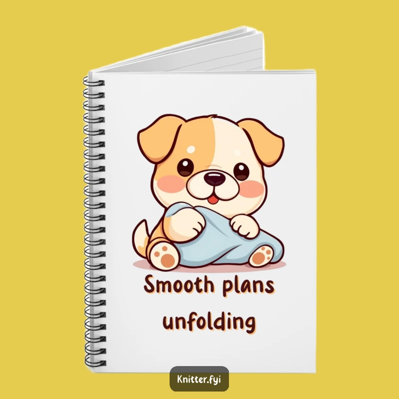 Funny Kawaii Dog Notebook: Fabric Smoothing Journal - Hilarious Gift for Notes