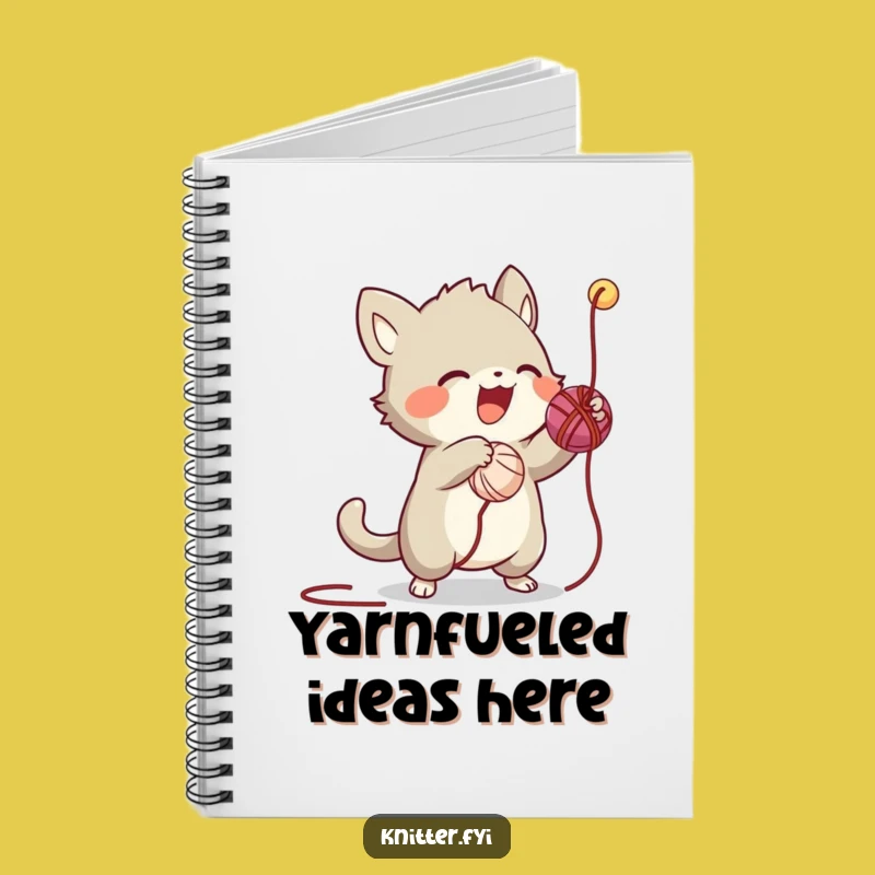 Funny Yarn Creature Notebook: Perfect Funny Gift for Creative Writers and Knitters