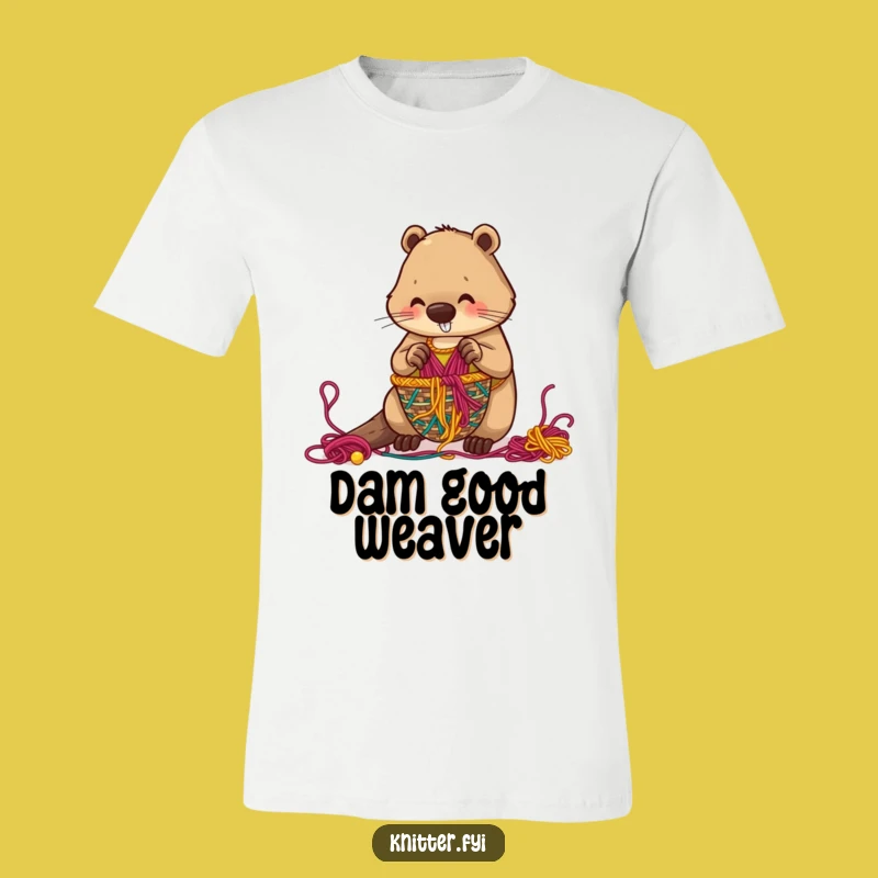 Funny Beaver Weaving T-Shirt: Gift the Art of Patience and Humor