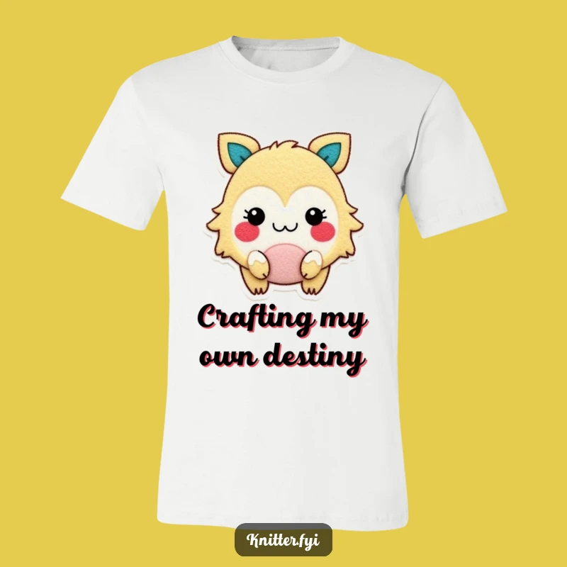 Funny Felt Fanatic T-Shirt: Gleeful Creature Crafting Joy, A Hilarious Gift Idea