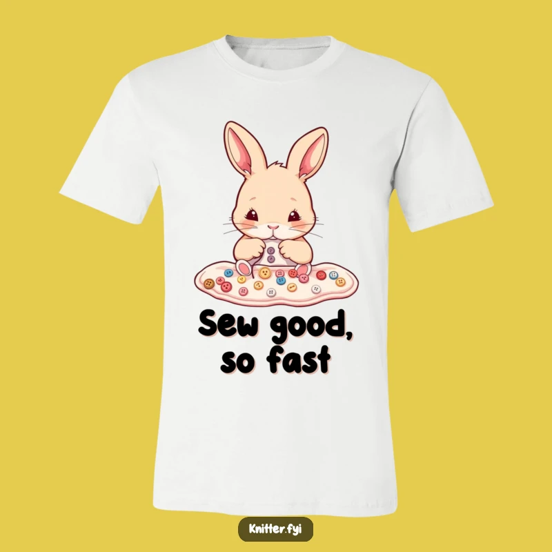 Funny Rabbit Sewing T-Shirt - Show Your Crafty Side with This Hilarious Bunny Tee