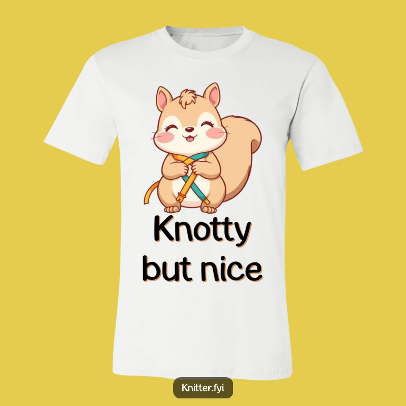Funny Squirrel T-Shirt: Knot Your Average Tee