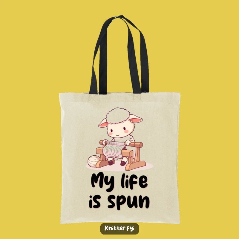 Funny Sheep Knitting Project Tote - Carry Your Supplies in Style