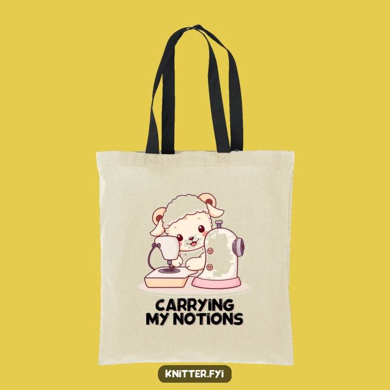 Funny Sheepdog Tote Bag: Carry Your Crafts in Style with This Dog Design
