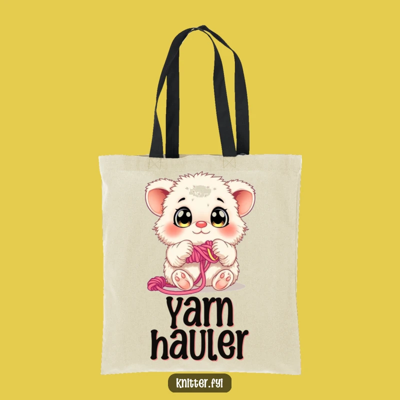 Funny Yarn Weaver Tote Bag: Carry Your Craft Supplies, A Practical Funny Gift